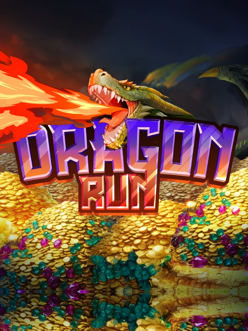 Juego de dragón con efecto de velocidad y colores cálidos vibrantes.