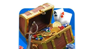 Tarjeta de juego con símbolos grandes y acabado digital.